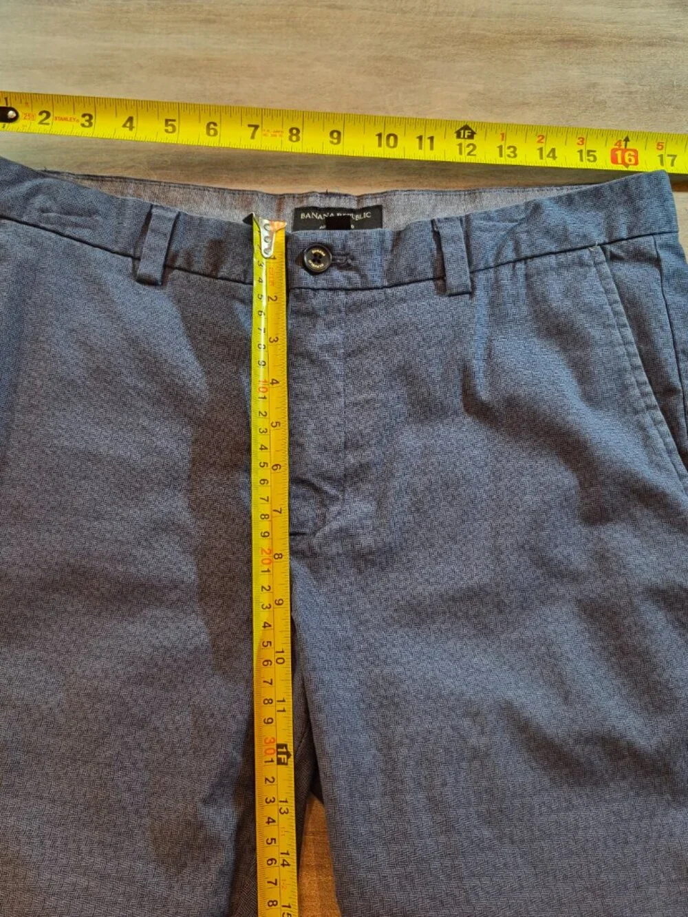 Banana Republic Aiden Chino Pants Men's 34x30 Blue Straight Leg